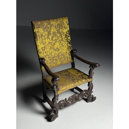 Antique Italian Chair, 1700s For Sale - Image 14 of 18