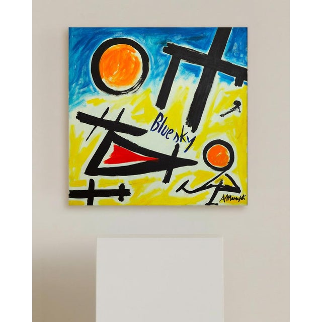 Antonio Minopoli, Blue Sky, Acrylic on Canvas, 2009 For Sale - Image 9 of 11