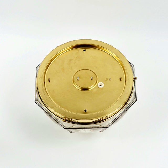 Mid-Century Glass and Metal Flush Mount from Limburg, Germany, 1960s For Sale - Image 9 of 12