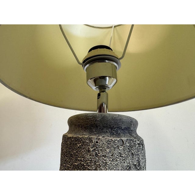 Ceramic Grey Ceramic Table Lamp, 1980s For Sale - Image 7 of 11
