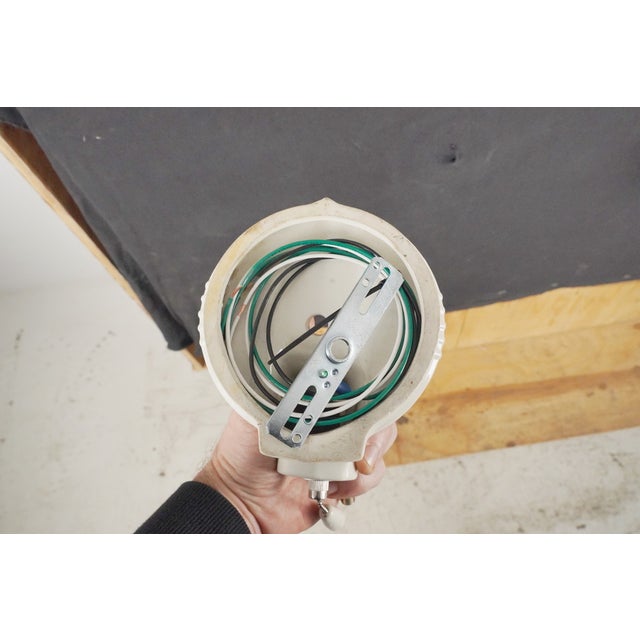 Mid 20th Century Restored Art Deco White Ceramic Wall Sconces - a Pair For Sale - Image 9 of 9