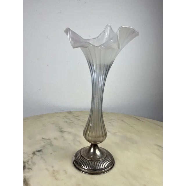 Murano glass vase and 925 silver, Italy, 1960s Purchased by my grandparents, during their honeymoon, in a shop in Piazza...