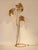 Rare Tomasso Barbi 'Wisteria' floor lamp. Italy c1970 Height over 2 metres Hammered brass. This piece is attributed to the...