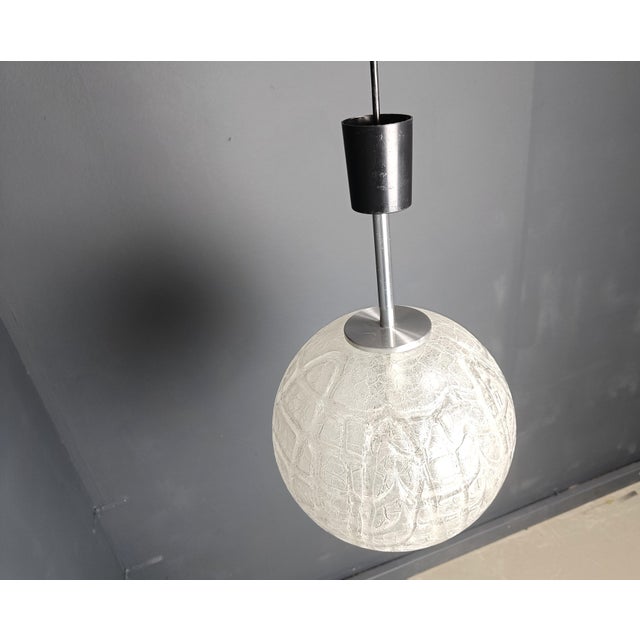 1960s Vintage Pendant Light attributed to Doria Leuchten, 1960s For Sale - Image 5 of 9