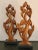 Vintage 1960s Teak Modernist Sculptures - a Pair For Sale - Image 11 of 12