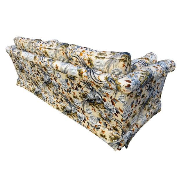 1980s Vintage Ethan Allen Sofa With 5th Avenue Quilted Designer Fabric Chairish