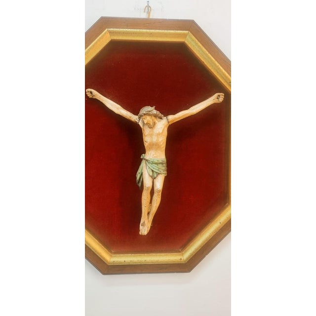 Christ on Panel in Wood, 1800s For Sale - Image 13 of 14