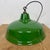 Industrial British Green Enamel Factory Pendant Lamp, 1960s For Sale - Image 10 of 15