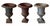Early 20th Century Garden Urns Campagna Form - Set of Three For Sale - Image 5 of 5