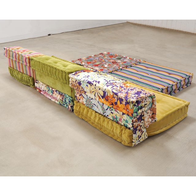 Mustard Mah Jong Sofa Missoni Fabrics by Hans Hopfer Roche Bobois 21st C For Sale - Image 8 of 18