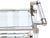 Mid-Century Modern 1970s Hollywood Regency Lucite, Chrome & Glass Two-Tier Bar Cart For Sale - Image 3 of 7