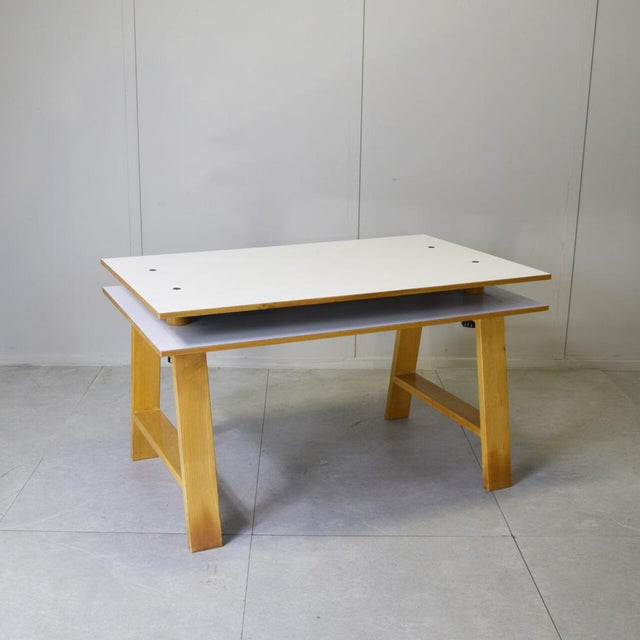 Achille Castiglioni Vintage Italian Desk by Achille Castiglioni, 1980s For Sale - Image 4 of 12
