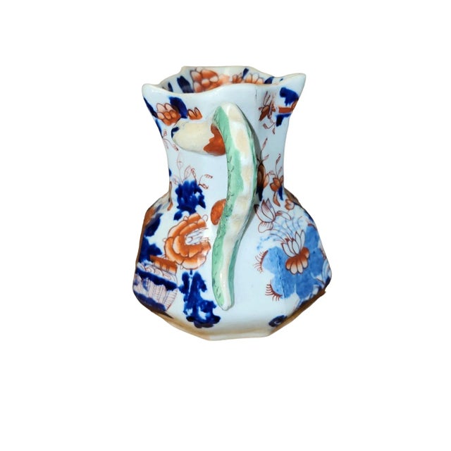 Lovely 19th century Mason's Ironstone Hydra jug in Japan Basket pattern, circa 1828, in excellent condition. Backstamp...