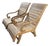 Pair of Vintage Solid Teak Sculptural Steamer-Style Chaise Lounge Chairs For Sale