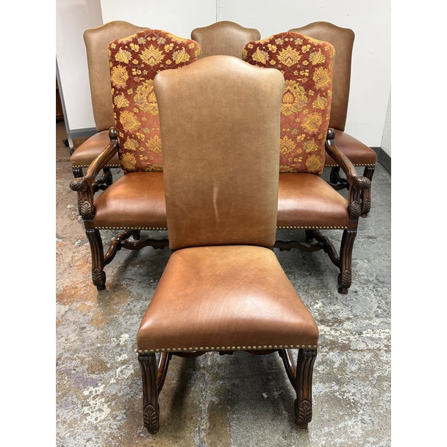 Design Plus Gallery presents a Set of Six Dover Dining Chairs by Castlegate. This set includes two armchairs and four side...