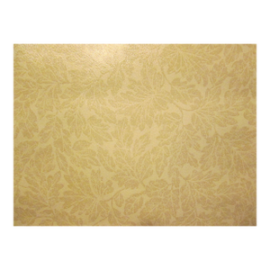 Vintage 1990s Beige Leaf Motif Wallpaper