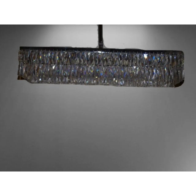 Swarovski Crystal & Chrome Ceiling Lamp For Sale - Image 6 of 8