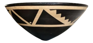 Resist Decorated Stoneware Bowl by Jason Wason