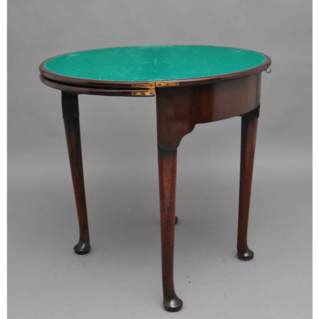 18th Century Mahogany Triple Top Game Table For Sale - Image 4 of 11
