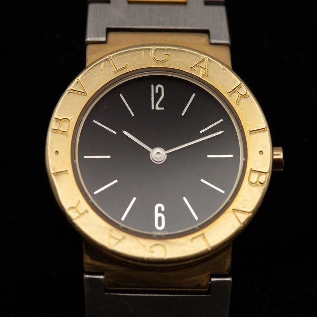 Modern 1980s Bulgari Diagono 18k Stainless Steel Ladies Quartz Watch For Sale - Image 3 of 7