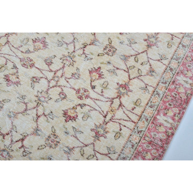 1950s Oushak Home Living Wool Carpet For Sale - Image 10 of 10