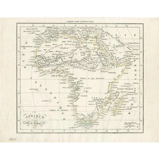 Antique Map of Africa by Dufour, 1834 For Sale