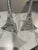 Metal 24% Lead Crystal Unique Triangle Eiffel Tower Shape Candle Holder Candlesticks For Sale - Image 7 of 8
