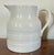 Mid-Century Modern Mid-Century English Creamware 5 Pint Banded Pitcher Jug Dated 1953 For Sale - Image 3 of 12