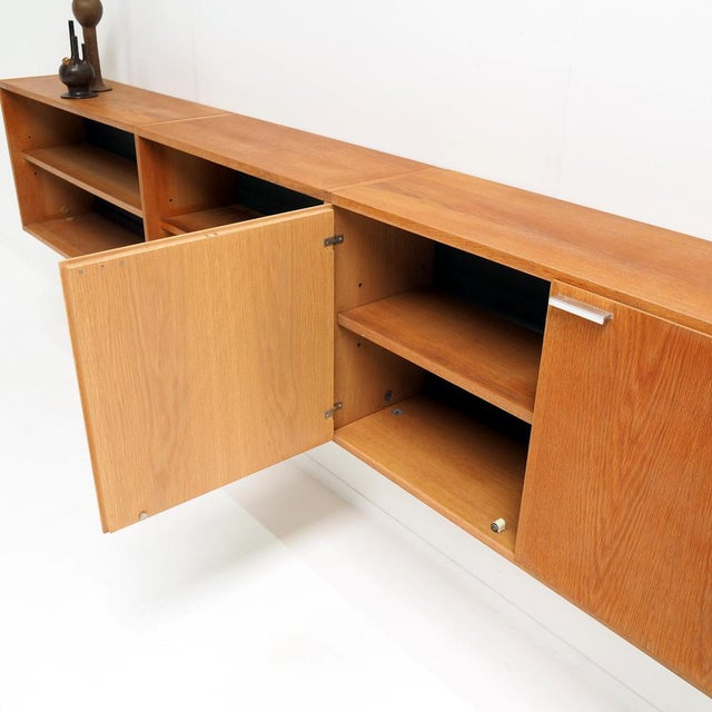 Brown Floating Sideboard by Cees Braakman for Pastoe, 1960s For Sale - Image 8 of 9