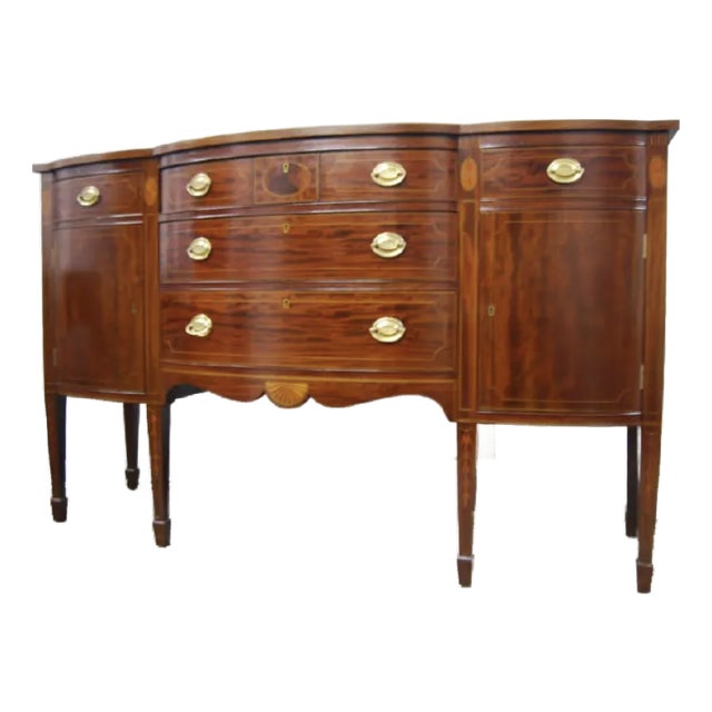 1900s Hepplewhite Style Mahogany Sideboard For Sale