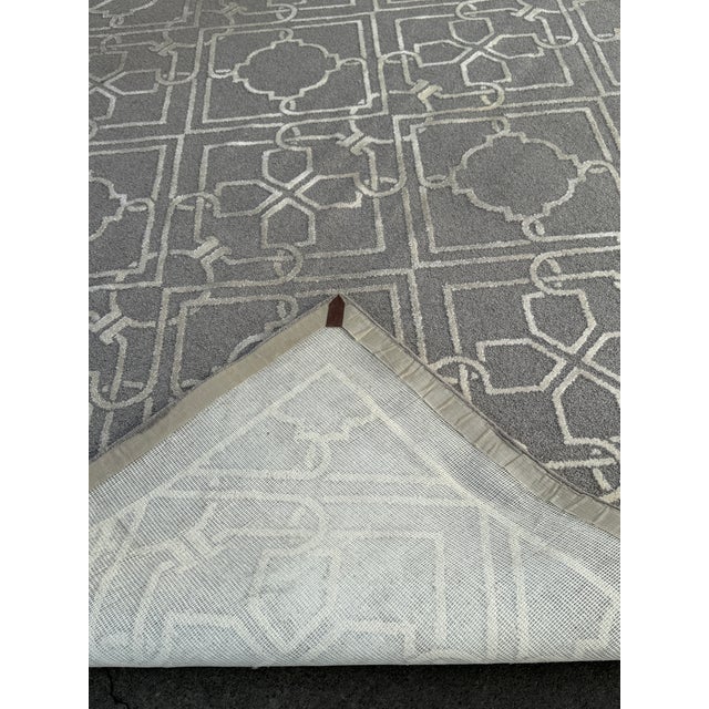 Contemporary 8ft × 12ft 7in Davis & Davis Broadloom Custom Geometric Area Rug For Sale - Image 3 of 12
