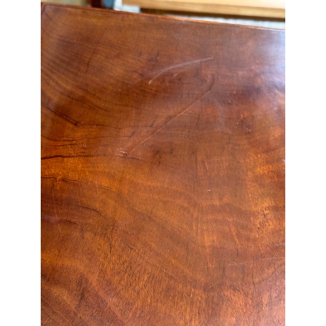 Georgian Inspired Figured Mahogany Pedestal For Sale - Image 9 of 12