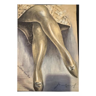 Karl H. Berberich, Legs, Oil Painting on Canvas For Sale