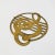 Brass Brass Treble Clef Trivet For Sale - Image 8 of 8