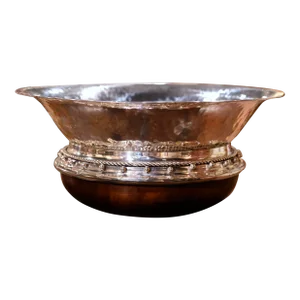 Vintage Spanish Silver Plated Center Piece on Walnut Base Stamped Valenti