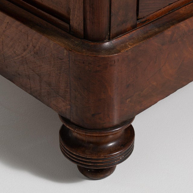 19th Century France Rich Mahogany Marble-Top Mahogany Chest For Sale In Greensboro - Image 6 of 11