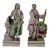 Pair Ralph Wood Staffordshire Pearlware Figures Chaucer & Newton For Sale