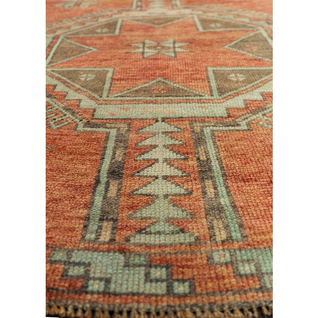 Contemporary Turkish Vintage Rug 3'4" x 10' For Sale - Image 3 of 4