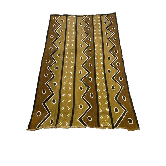 African African Bogolan Mud Cloth Textile 63" H by 42" W For Sale - Image 3 of 5