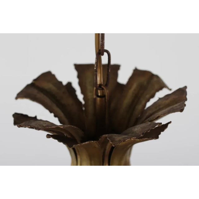 1960s Brutalist Brass Onion Pendant by Svend Aage Holm Sørensen, Denmark, 1960s For Sale - Image 5 of 10