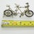 Vintage Italian Handmade Genuine Silver and Rubber Tandem Bicycle Figurine, 1970s For Sale - Image 11 of 12