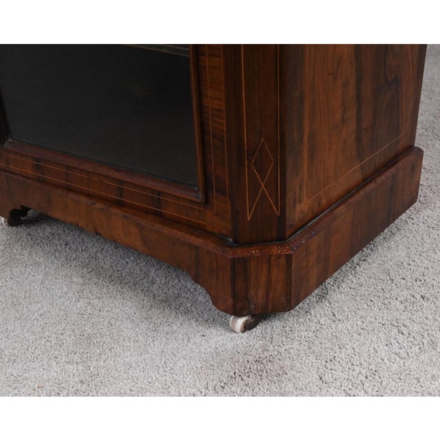 Brown Victorian Sheet Case Music Cabinet in Walnut, 1880s For Sale - Image 8 of 10