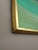 Green Mid-Century Modern 'Where the Sky Deepens' Swedish Original Abstract Landscape Oil Painting, Framed For Sale - Image 8 of 13