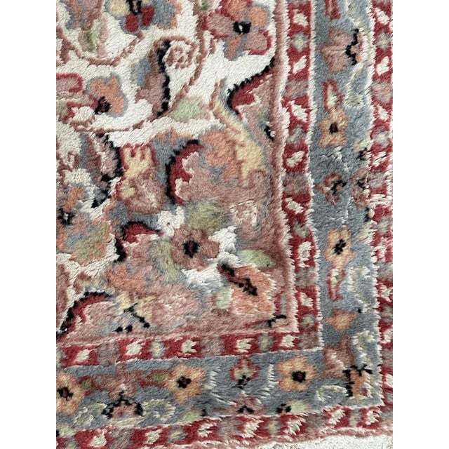 Small Vintage Silk and Wool Pakistani Rug from Bobyrugs, 1980s For Sale - Image 6 of 14