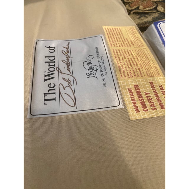 Late 20th Century Bob Timberlake large, beautiful and extremely comfortable chairs with nail head accents and ottoman.....