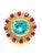 Bochic "Orient" Vintage African Ruby, Topaz & Diamond Ring Set In 18K Gold & Silver For Sale - Image 9 of 18