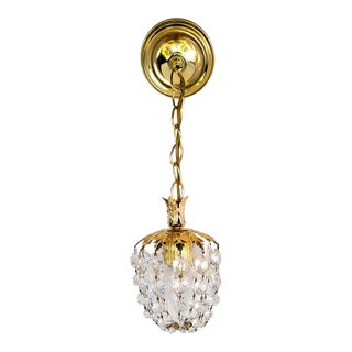 Vintage A. Schonbeck "Rondelle" Swvarski Crystal Mini Pendant Light For Sale