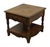 HICKORY MANUFACTURING Bookmatched Walnut Country French Provincial 24" Accent End Table 22" High 24" Wide 25.5" Deep We...