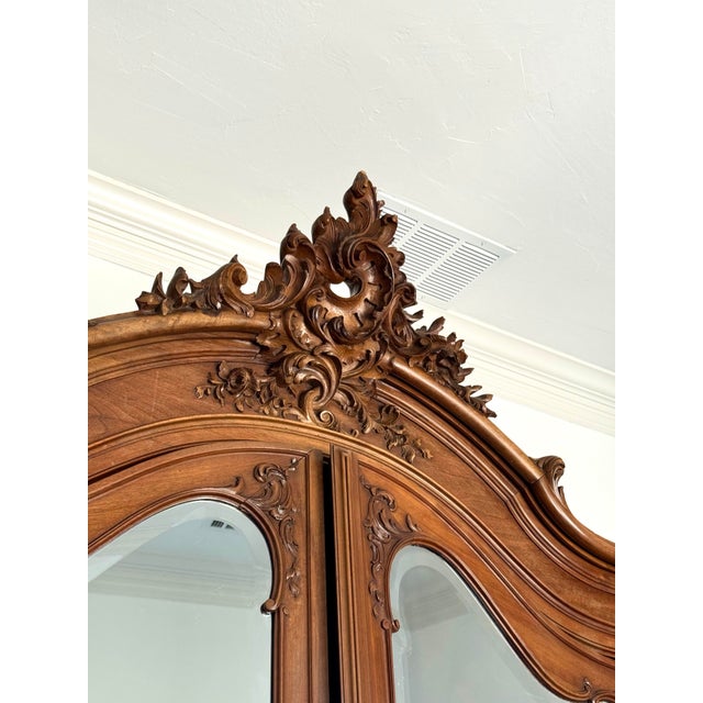 Grand Antique French Armoire – Monumental Country Estate Wardrobe For Sale In Dallas - Image 6 of 11
