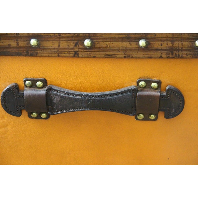 Vintage Orange Trunk from Louis Vuitton, 1905 For Sale - Image 9 of 18
